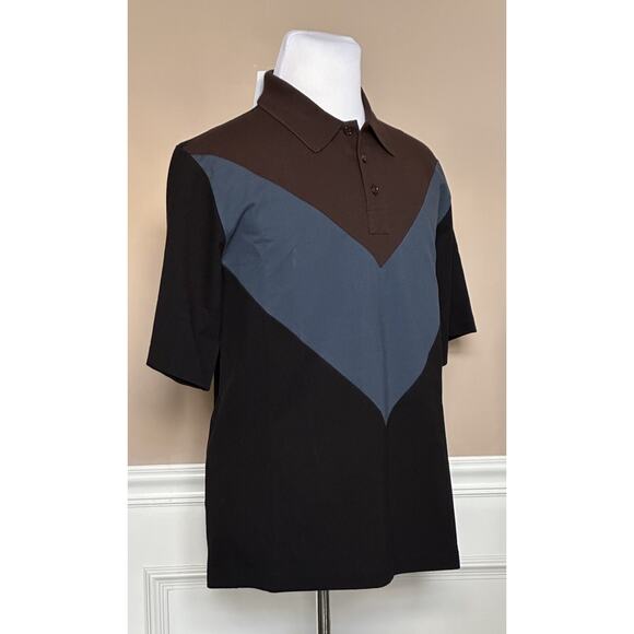 NWT $700 Bottega Veneta Cotton Piquet Polo Multicolor Shirt S (Oversized) 704205 - Picture 3 of 10